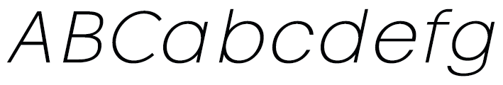 Vikive ExtraLight Italic