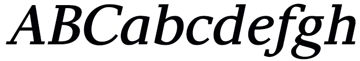 Declamation SemiBold Italic