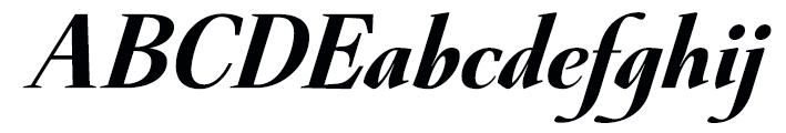Galdana Black Italic
