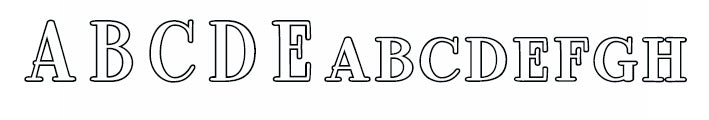 Ambar Serif Outline